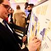 Student pinning match on board