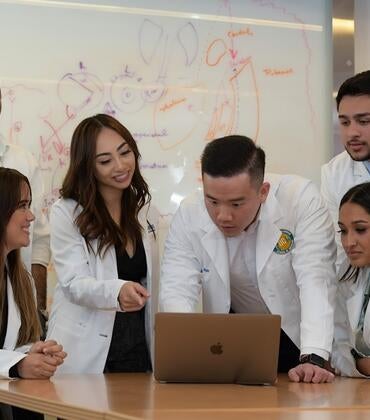 medical students in a classroom