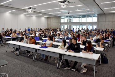 A full crowd at Dean Deas opening event